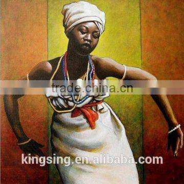 Welcome Customize African Women Portrait Oil Painting for Decor 17668