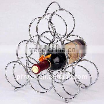 Round metal wine bottle holder P-2104