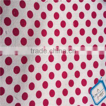 warehouse Hot selling ready goods CVC/TC canvas fabric with printed for shoes and bags