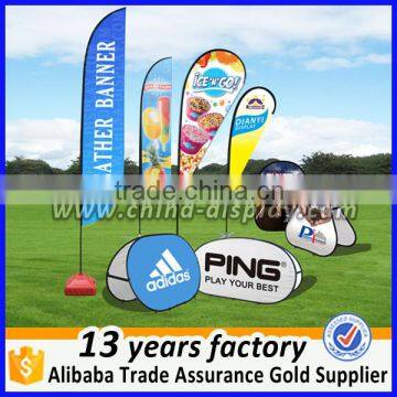 Beach durable promotion event flying feather banner outdoor event banner