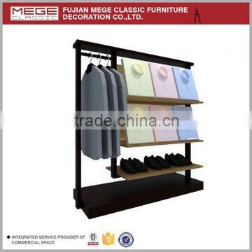 High End Wood Clothing Hanging Display Rack