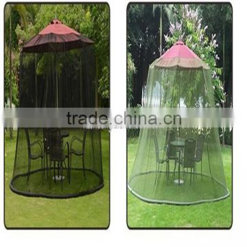 Summer use outdoor umbrella table screenn insecticide treated mosquito net