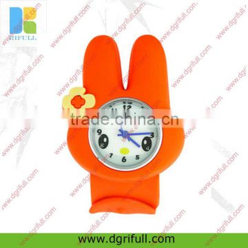 rabbit ear silicone kids slap watches