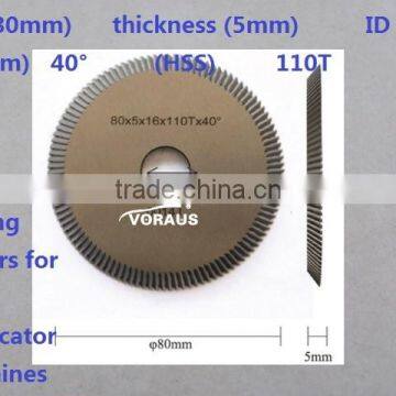 Milling cutters for key-duplicator machines