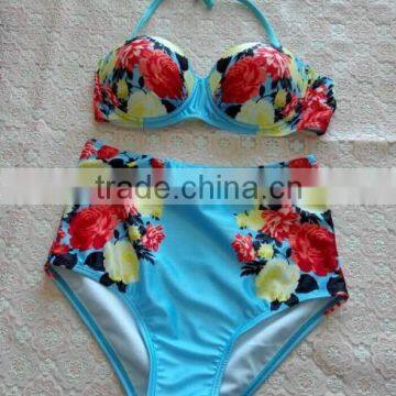 2015 New Hot Swimsuit Thong Junior Swimwear Push Up Swimming Suit For Women Sexy Strappy Junior Thong Bikini photo-2