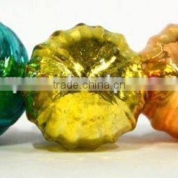 Colourful Mirror Glass Knobs