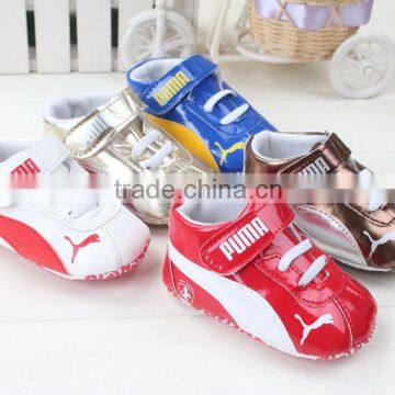 2016 wholesale baby pu leather sports shoes