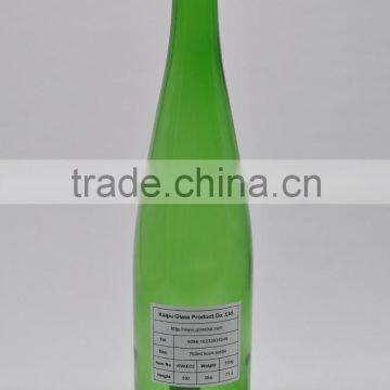 Wholesales 750ML Rhine Empty Wine Bottle with Long neck