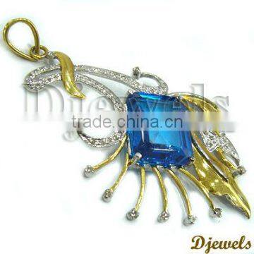 Diamond Gold Pendants, Ladies Diamond Gold Pendants, Pandent Jewelry