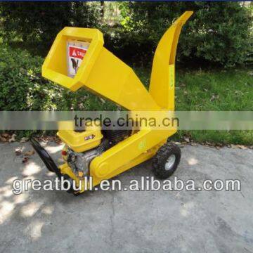 6.5hp gasoline industrial tractor wood cutting machine chipper shredder