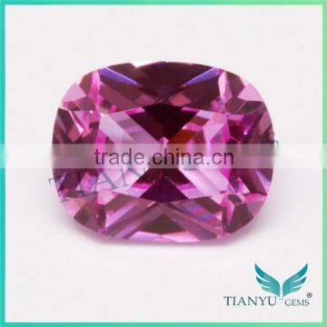 Wuzhou rough rubies corundum gemstones for sale 3# rose pillow shape ruby corundum gemstone