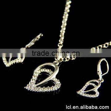 Best quality necklace and earring sets, hot sale earrings and chain set