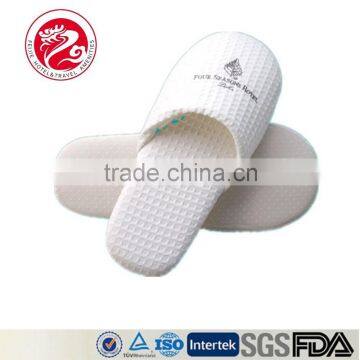 Unisex Hotel White Waffle Slippers