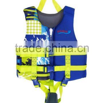 (Hot Selling )Kid's Neoprene life vest with YKK zipper