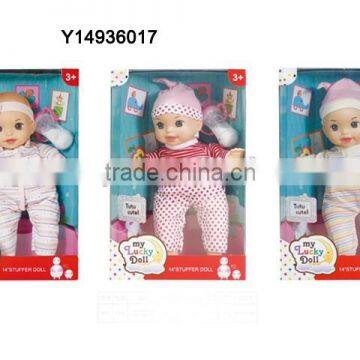 HOT selling 14 inch fashion doll Vinyl cotton filling with 4 sound Y14936017