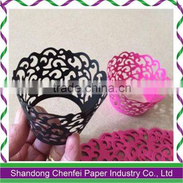 Wedding laser cut cupcake wrappers