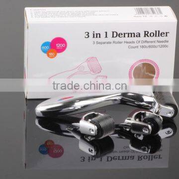 Popular 3 in 1 Derma Roller With 180 / 600/ 1200 Needles (CE Approval) photo-2