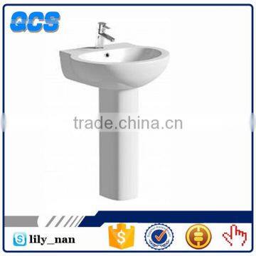 Hebei saintary ware bathroom ceramic pedestal basin