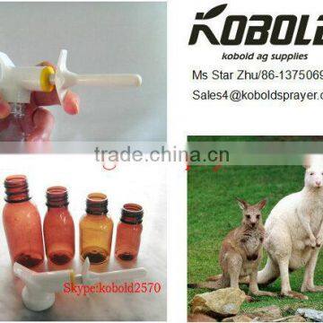 Animal use plastic medicine bottle spray head