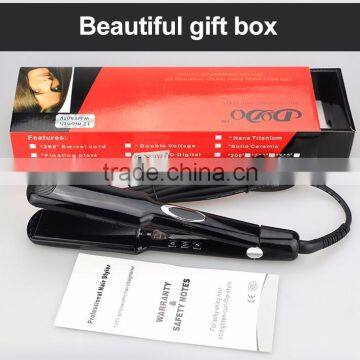 Wholesale fast hair straightening machine electric straightening hair brush with LCD display