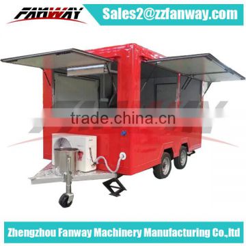 2017 new food van trailer / mobile kitchen truck / fast food truck for catering