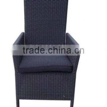 Aluminum frame with cushion rattan chair