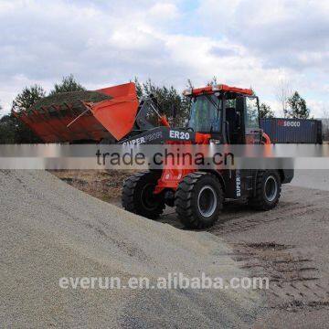 Everun Brand CE Approved Multi-Fuction Articulated 2.0 Ton Wheel Loader