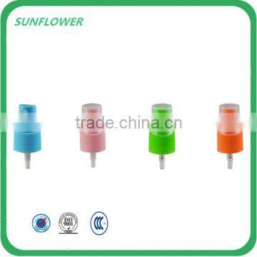 Wholesale free samples plastic mist sprayer for cosmetic bottle
