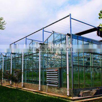 Hot dip galvanized steel structure of glass greenhouse