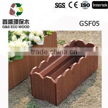 Hot Plastic Wood Outdoor Flower Box Beautiful WPC Planter