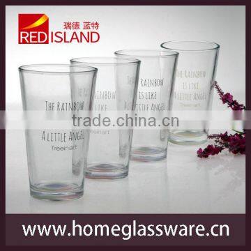 New Design 16oz Clear Tumbler Glass Cup for Drinking and Juice photo-4