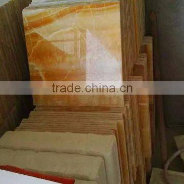 Light Yellow Onyx Tiles Orange Onyx Marble Tile for Walls photo-4