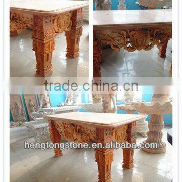 Best Quality Marble Table With Flower Design photo-2