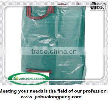 Green PP Collapsible Garden Bag For Leaf Collection