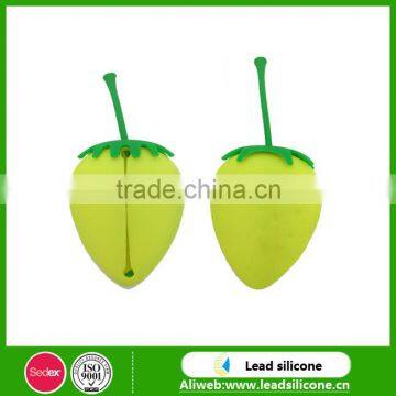 Promotional Gift Soft Silicone Key Bag, Custom Strawberry Design Soft Silicone Key Bag, Hot Selling Key Bag photo-4