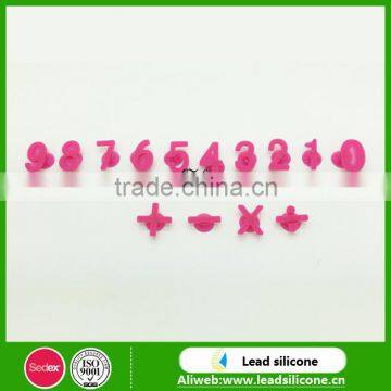 Digital Silicone Wine Glass Marker Wine Charms