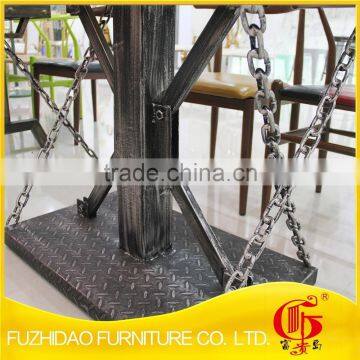 New!!casual Iron Coffee Table With Themed Restaurant photo-4
