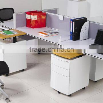 Adjustable Wooden Top Tambour Door Filing Cabinet Side Return Table photo-6