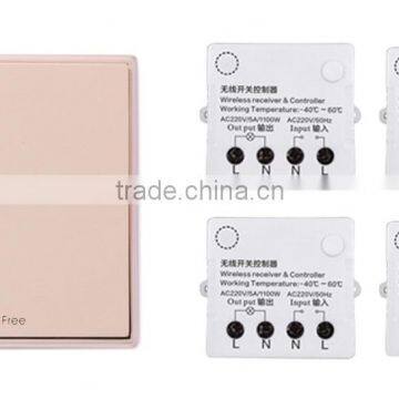 Square Round Battery Free Self-powered Wireless Control Wall Switch photo-3