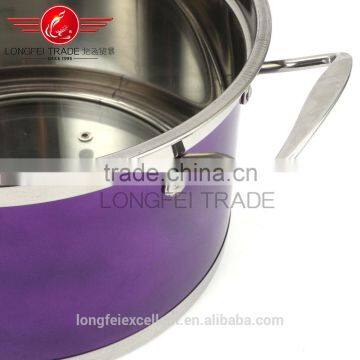 Colorful Best Selling in China High Quality Stainless Steel Soup Pot Set/cooking Pot Set photo-2