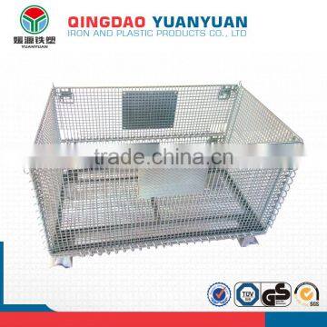 Stacking Logistics Wiremesh Cage Warehouse Storage Rack Roll Container photo-2