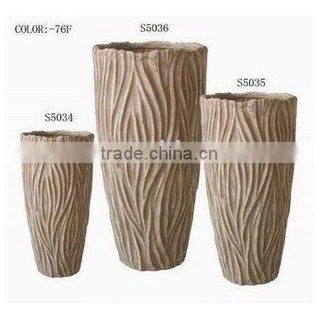 Fiberglass Flower Pot Waved Designer Finish Flower Planter Pot