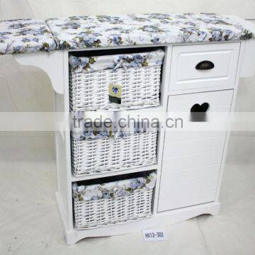 furniture living room cabinet wooden storage ironing board