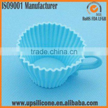Silicone Teacup Cupcake Molds, Coffee Cup Silicone Mold for Microwave Cake photo-3