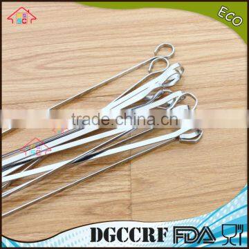 NBRSC 12-inch Stainless Steel Barbecue Skewers, Kebab Kabob Grilling BBQ Stick Skewers Set of 12 photo-2