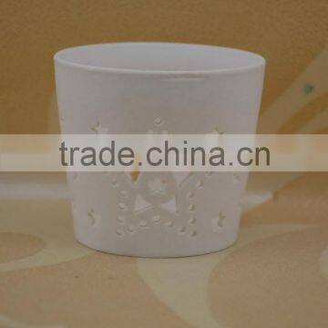 Bisque Firing Ceramic Tealight Candle Holder for Decoration photo-4