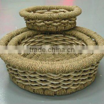 low price straw storage baskets for sale