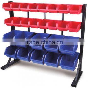 Plastic storage bin box flooring bin rack (202710)