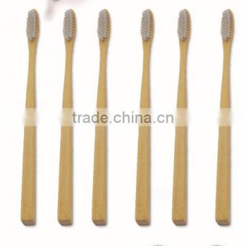 long bamboo handle tooth brush, bamboo toothbrush, man brushtooth