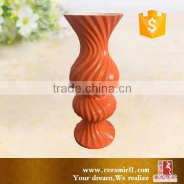 High Quality Handmade Red Ceramic Small Decorative Flower Vase